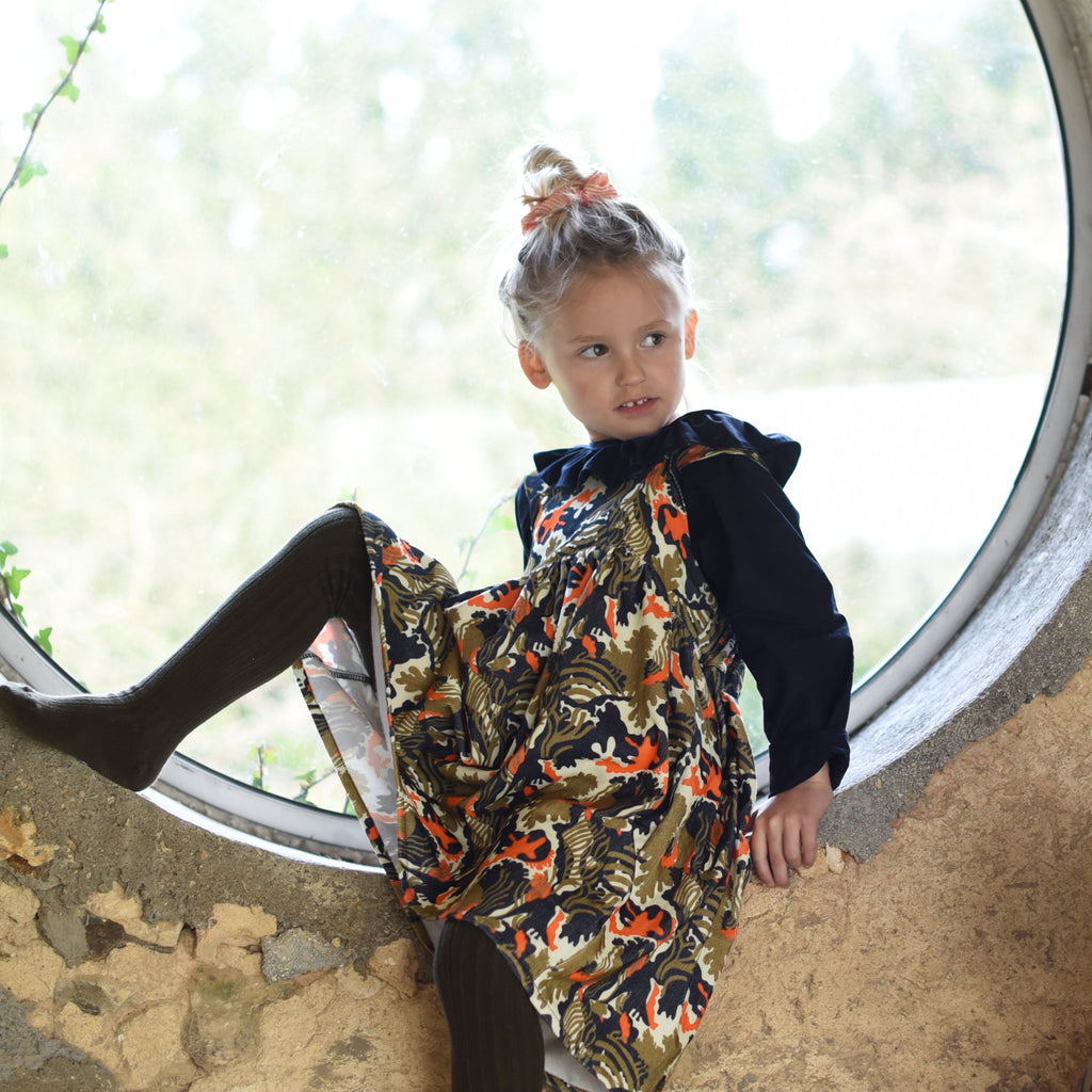 Robe croisée imprimé CORAIL