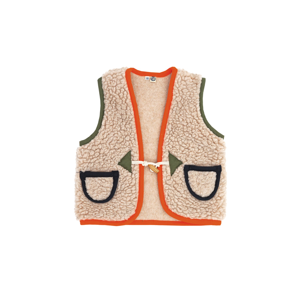 Gilet MOUTON enfant tricolore