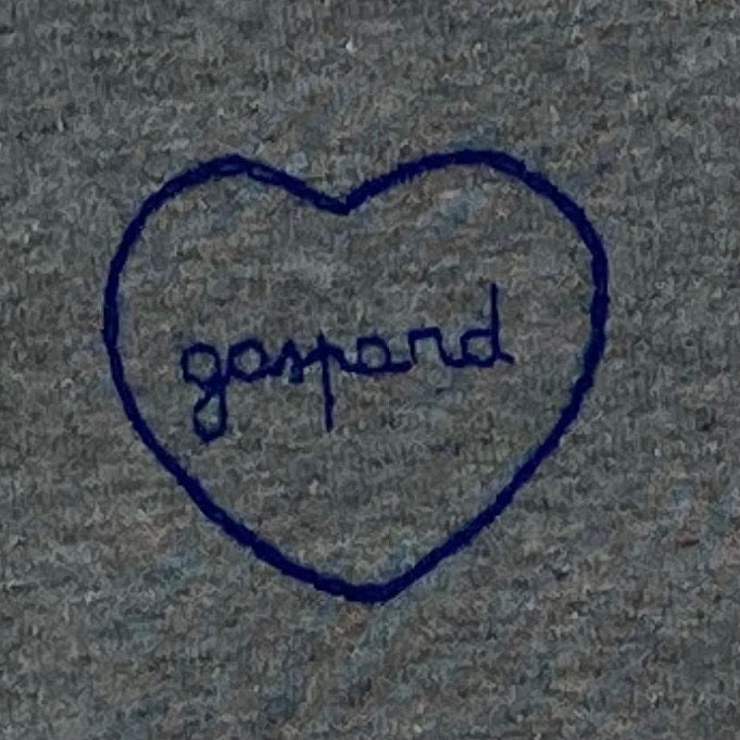 sweat-shirt gris chiné broderie personnalisée